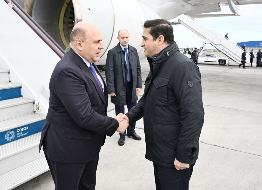 Russian PM arrives in Azerbaijan for COP29 participation (PHOTO)