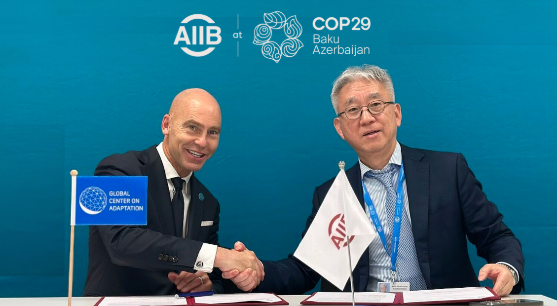 AIIB, GCA collaborate to tackle climate risks with sustainable infrastructure solutions