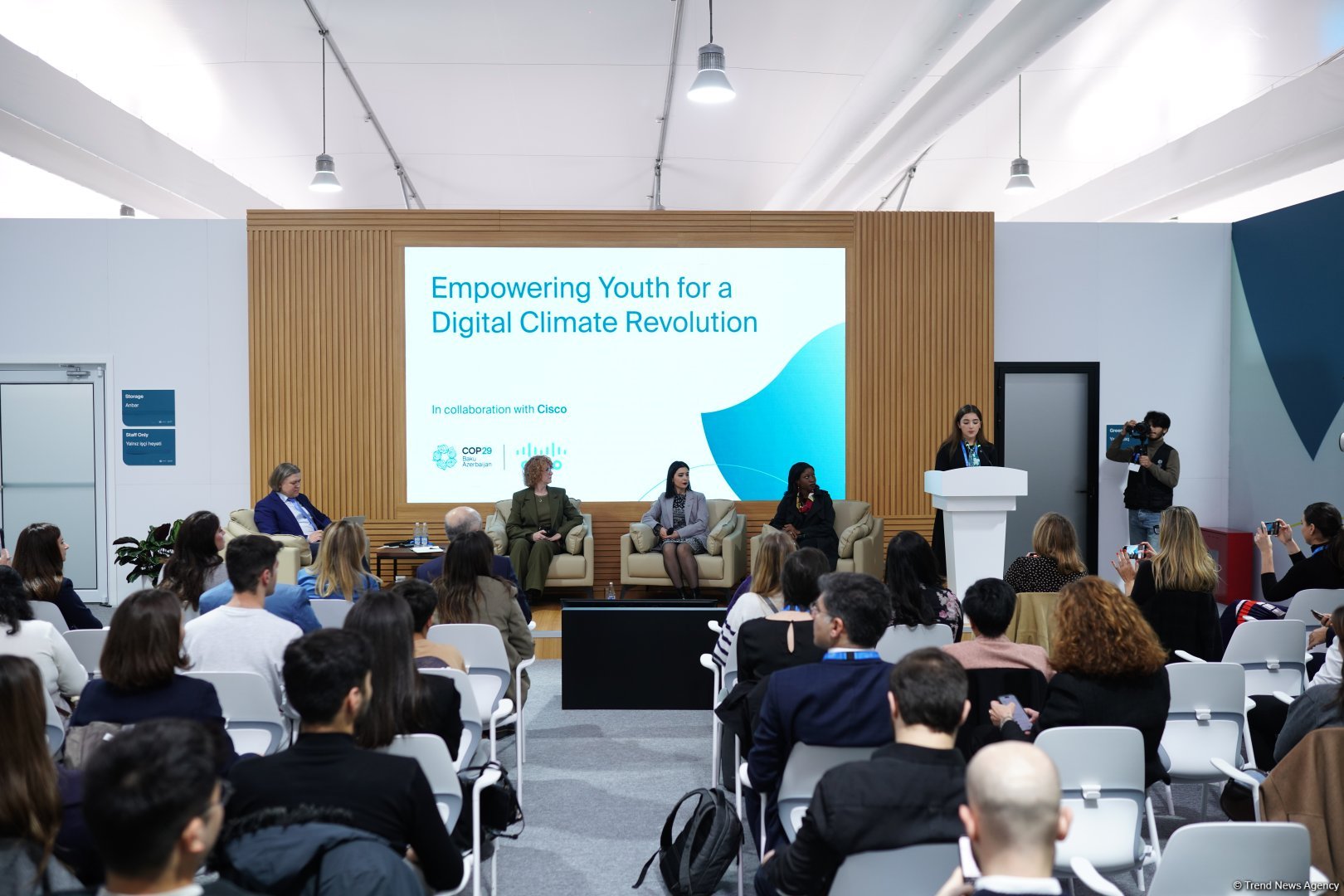 Panel discussion on empowering youth for digital climate revolution held at COP29 Green Zone (PHOTO)