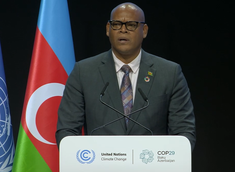 Dominica calls for climate finance reform to address small island vulnerabilities at COP29