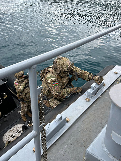 Azerbaijan Naval Special Forces participating in "SAT-SAS-2024" exercise (PHOTO)