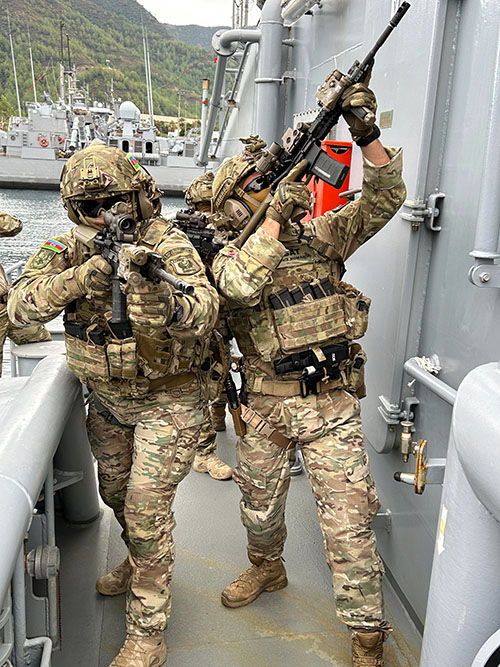 Azerbaijan Naval Special Forces participating in "SAT-SAS-2024" exercise (PHOTO)