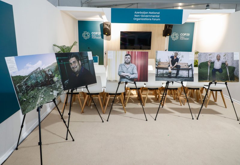 В рамках COP29 в Баку представлена фотовыставка, посвященная жертвам мин (ФОТО)