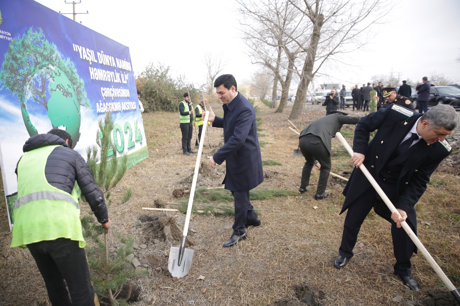 Xaçmazda YAP-ın 32-ci ildönümü münasibətilə ağacəkmə aksiyası təşkil olunub (FOTO)