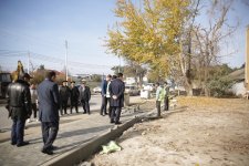 Xudat şəhərində abadlıq-quruculuq işləri davam etdirilir (FOTO)