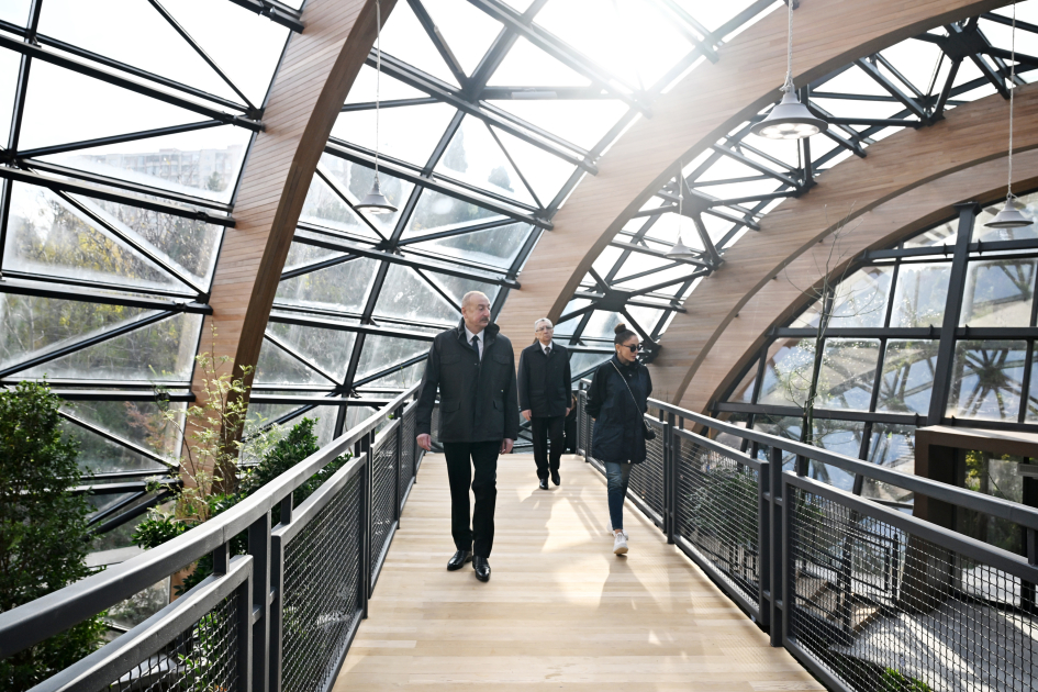 President Ilham Aliyev, First Lady Mehriban Aliyeva, and their family members attend inauguration of Central Botanical Garden (PHOTO/VIDEO)