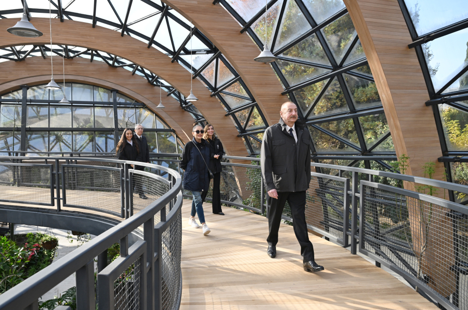 President Ilham Aliyev, First Lady Mehriban Aliyeva, and their family members attend inauguration of Central Botanical Garden (PHOTO/VIDEO)