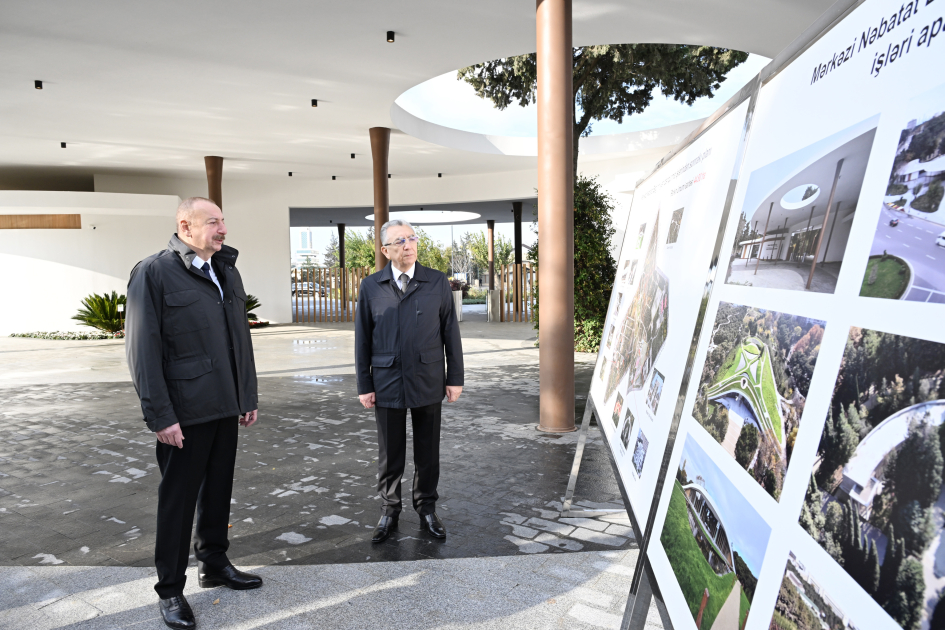 President Ilham Aliyev, First Lady Mehriban Aliyeva, and their family members attend inauguration of Central Botanical Garden (PHOTO/VIDEO)