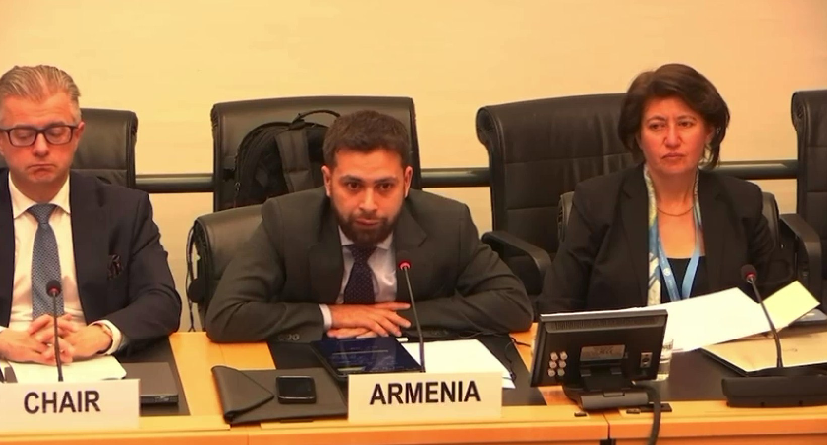 Armenia's official representative praises fascist Garegin Nzhdeh from UN tribune (VIDEO)