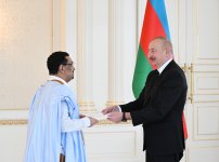 President Ilham Aliyev accepts credentials of newly appointed ambassador of Mauritania to Azerbaijan (PHOTO/VIDEO)