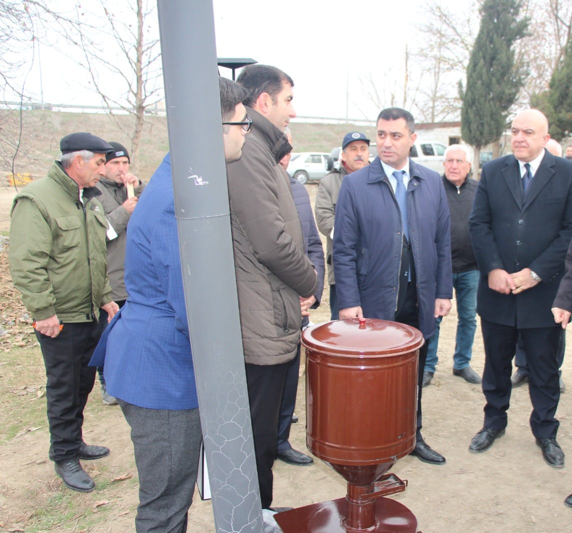 Yevlaxda zərərverici və xəstəliklərə yoluxaraq qurumuş 30 hektar sahədə yeni meşə salınır (FOTO)