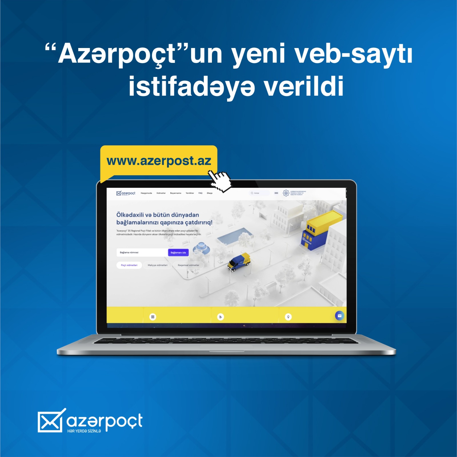 “Azərpoçt” yeni veb-saytını istifadəyə verib