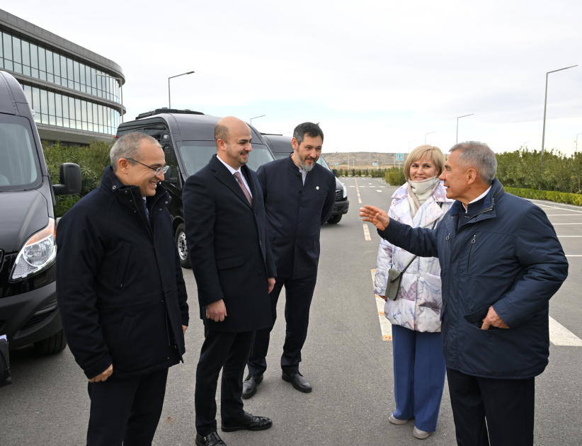 Rusiyanın Tatarıstan Respublikasının Rəisi Rüstəm Minnixanov Ələt Azad İqtisadi Zonasında olub (FOTO)