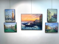 В Париже открылась выставка азербайджанских и французских художников Exposition d’Art Contemporain (ФОТО)