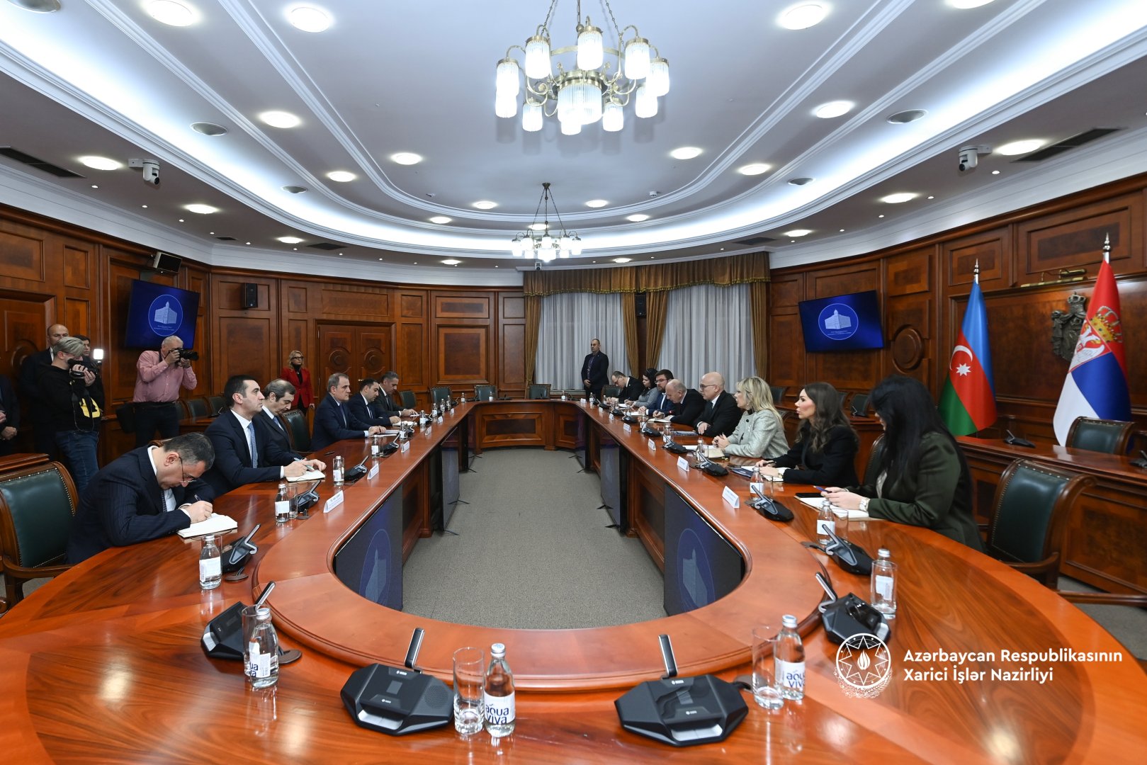 Azərbaycan və Serbiya arasında ikitərəfli münasibətlər müzakirə edilib (FOTO)