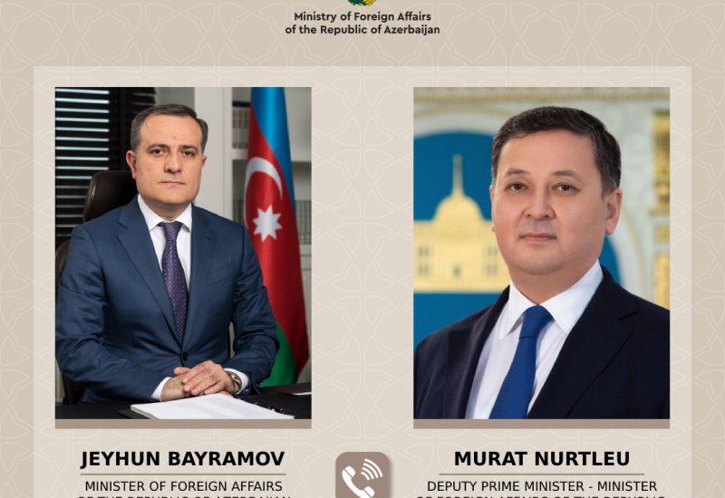 Azerbaijani FM discusses airplane crash with Kazakh counterpart