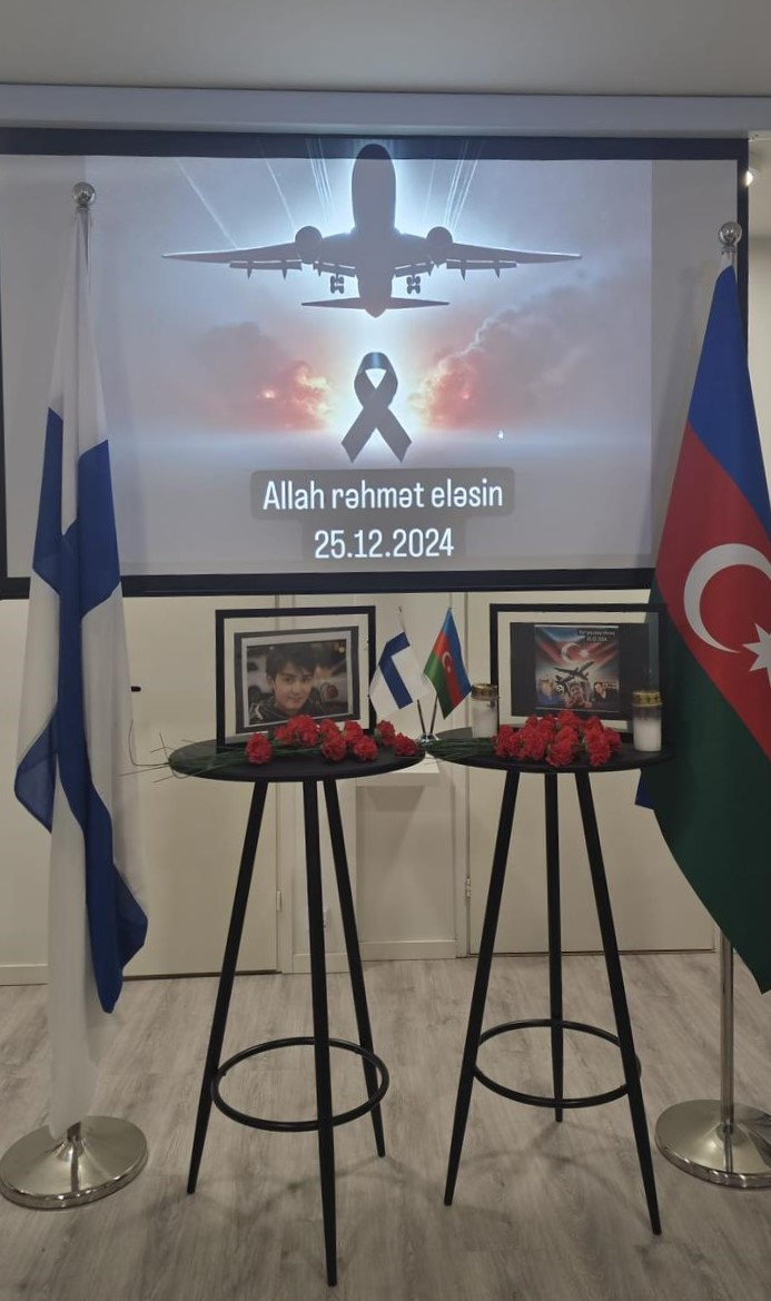 Azerbaijan Houses abroad set up memorial corners for AZAL plane crash victims (PHOTO)