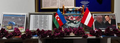 Azerbaijan Houses abroad set up memorial corners for AZAL plane crash victims (PHOTO)