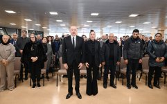 President Ilham Aliyev, First Lady Mehriban Aliyeva attend farewell ceremony for AZAL plane crash crew (PHOTO/VIDEO)