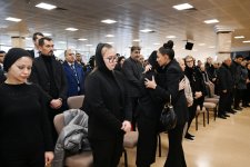 President Ilham Aliyev, First Lady Mehriban Aliyeva attend farewell ceremony for AZAL plane crash crew (PHOTO/VIDEO)