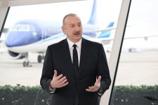 President Ilham Aliyev interviewed by Azerbaijan Television (PHOTO/VIDEO)