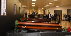 Baku hosts farewell ceremony for AZAL plane crash crew members (PHOTO/VIDEO)