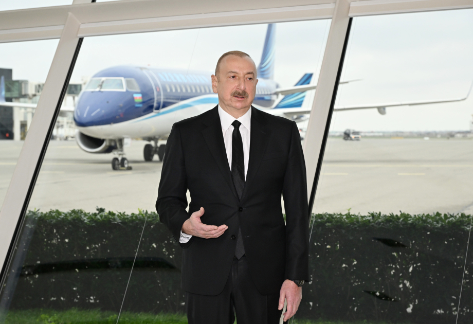 President Ilham Aliyev interviewed by Azerbaijan Television (PHOTO/VIDEO)