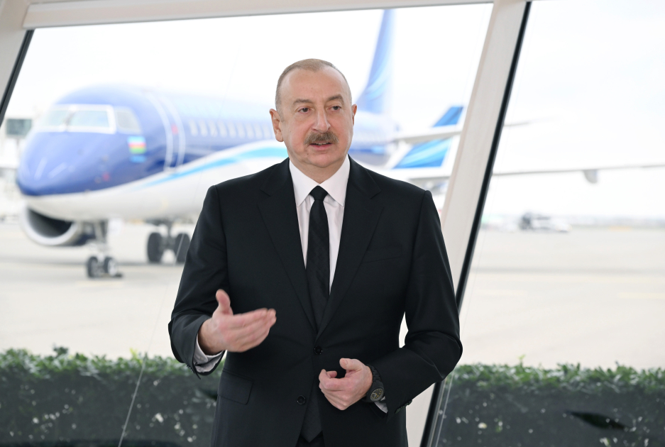 President Ilham Aliyev interviewed by Azerbaijan Television (PHOTO/VIDEO)