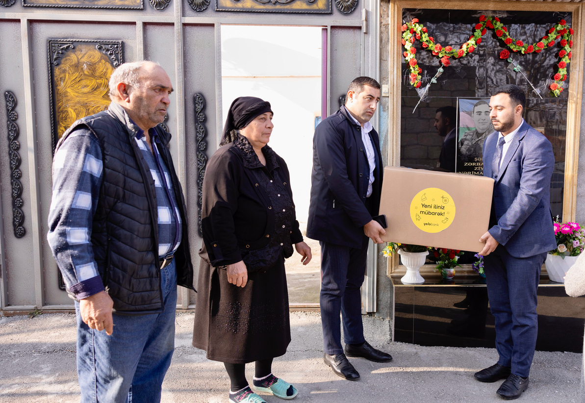 Yelo Bank visits families of martyrs and veterans in Shamakhi (PHOTO)