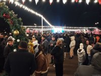 Azerbaijan's Khankendi residents celebrate New Year with fireworks (PHOTO)