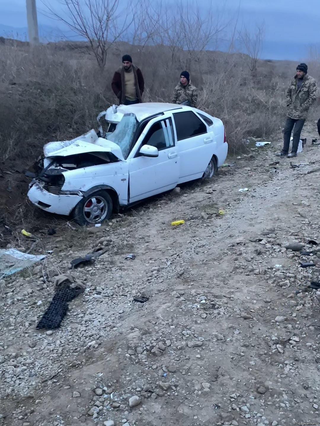 Ağdamda mikroavtobus minik avtomobili ilə toqquşdu - Yaralılar var (FOTO/VİDEO)