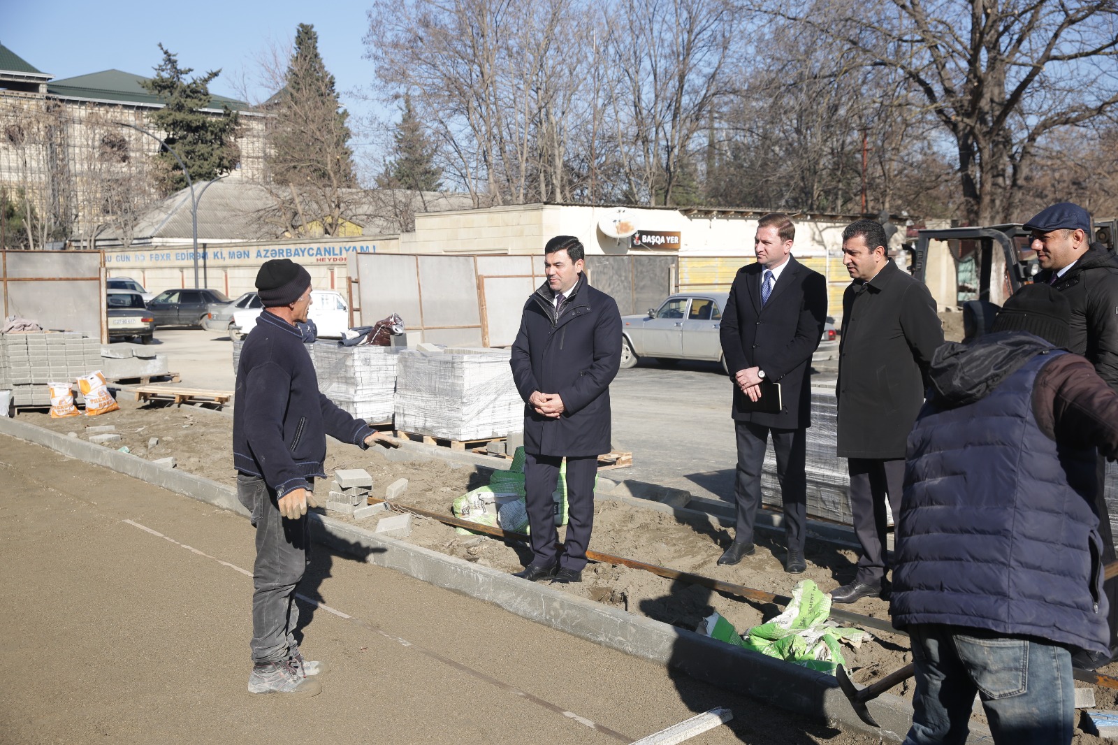 Xaçmaz şəhərində yerləşən Şəxsiyyətlər parkı yenidən qurulur (FOTO)