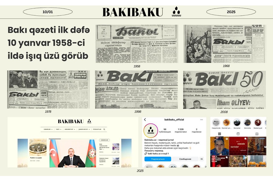 Bu gün “Bakı” qəzetinin yaradılmasından 67 il ötür