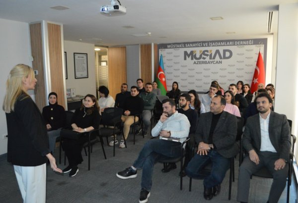 Seminar by MÜSIAD Azerbaijan aims to weigh leadership and effective communication (PHOTO)