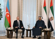 President Ilham Aliyev, UAE President hold meeting (PHOTO/VIDEO)