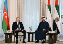 President Ilham Aliyev, UAE President hold meeting (PHOTO/VIDEO)