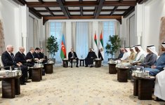 President Ilham Aliyev, UAE President hold meeting (PHOTO/VIDEO)