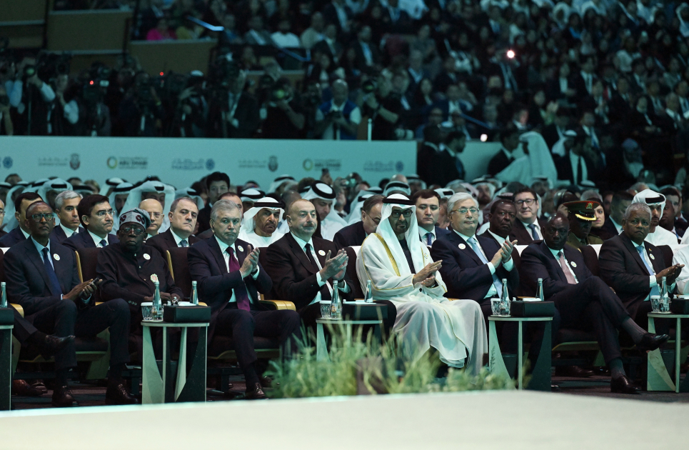 President Ilham Aliyev attends opening ceremony of Abu Dhabi Sustainability Week (PHOTO)