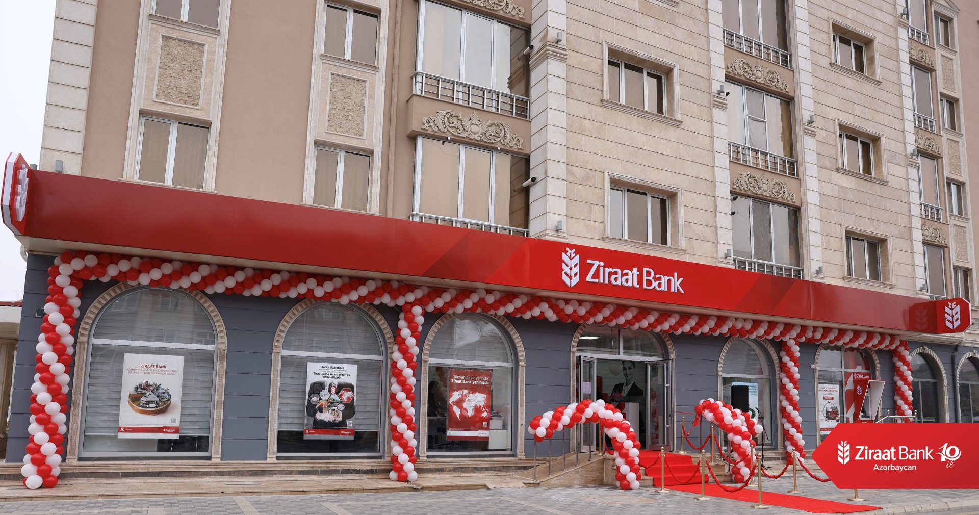 Ziraat Bank Azərbaycan 10 illiyi münasibəti ilə 10-cu filialını açdı (FOTO)