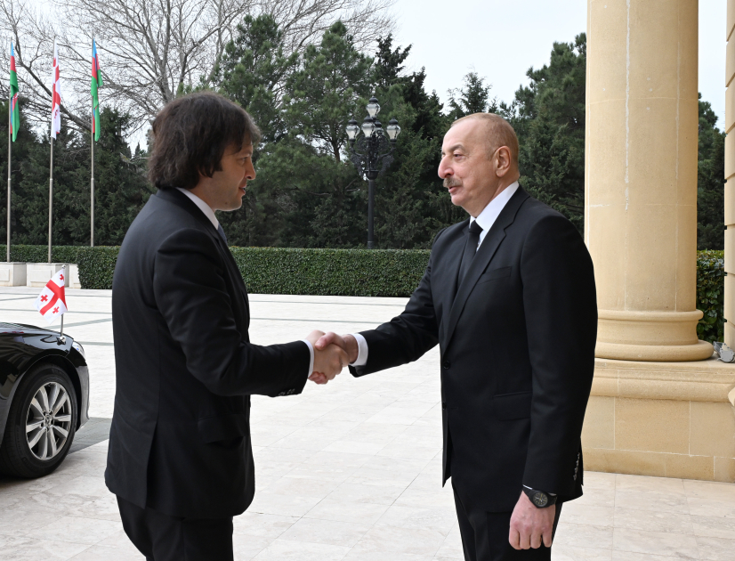 President Ilham Aliyev, PM Irakli Kobakhidze hold one-on-one meeting (PHOTO/VIDEO)