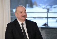 President Ilham Aliyev interviewed by CGTN in Davos (PHOTO)