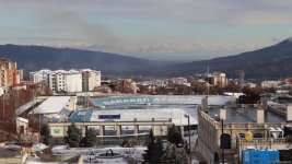 Xankəndi ağ örpəyə büründü - FOTOREPORTAJ