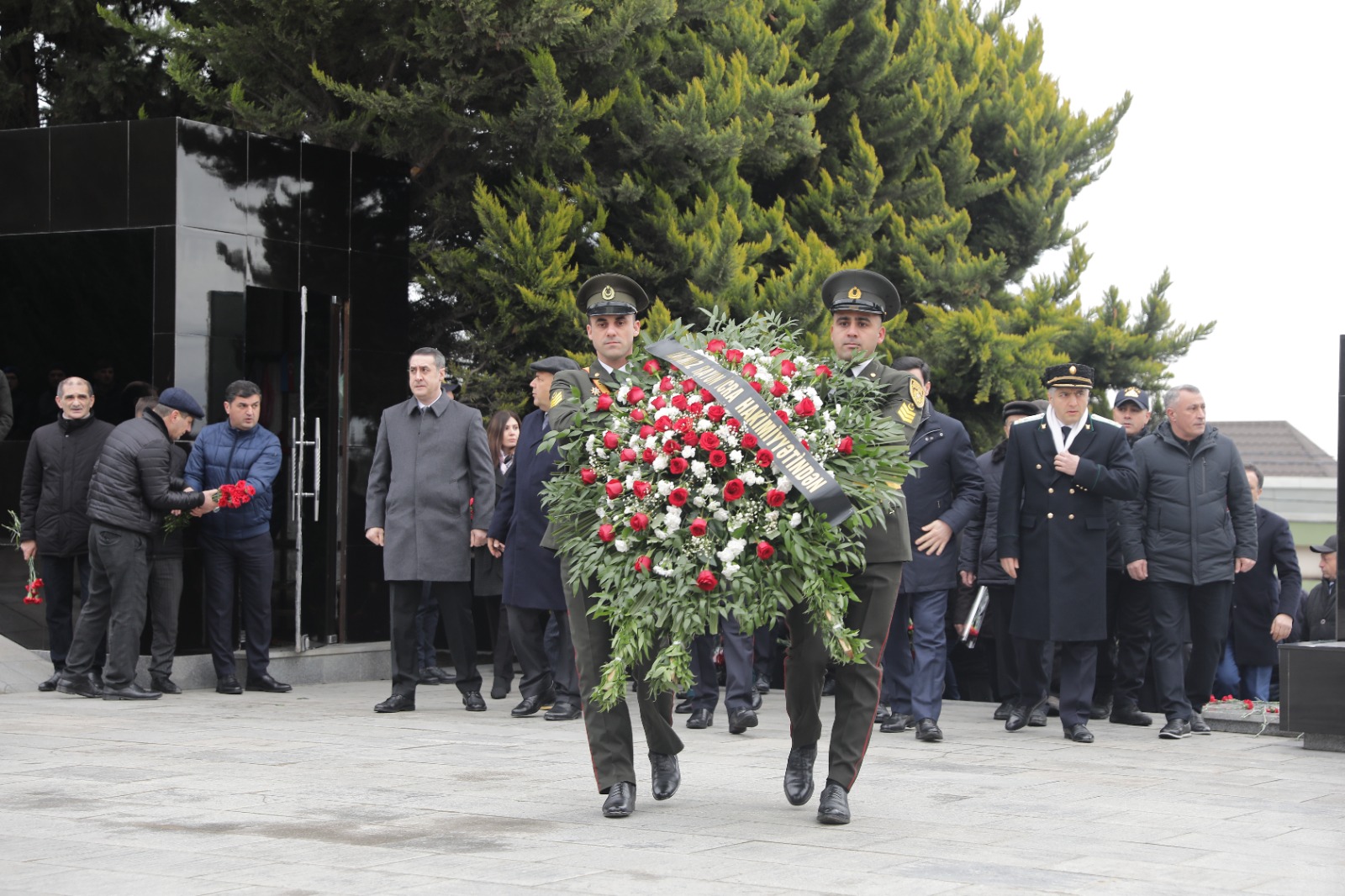 Xaçmaz rayonunda 20 Yanvar şəhidlərinin xatirəsi anılıb (FOTO)