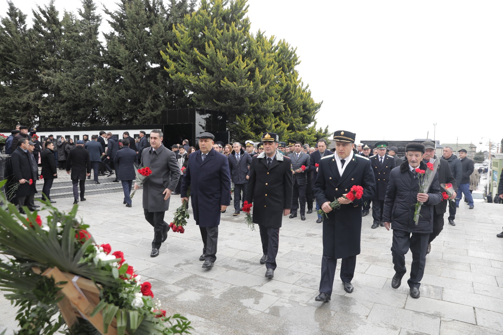 Xaçmaz rayonunda 20 Yanvar şəhidlərinin xatirəsi anılıb (FOTO)