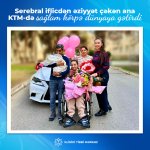 Serebral iflic olan I qrup əlil qadın ana olub (FOTO)