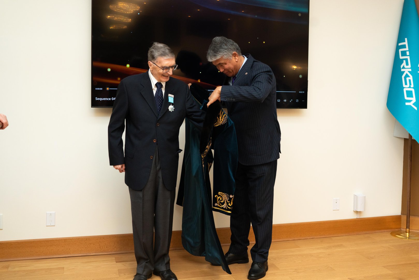 TURKSOY names Nobel laureate Aziz Sancar as "Turkic World Culture Ambassador" (PHOTO)