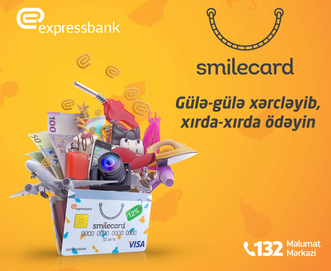 Expressbank SmileCard taksit kartını təklif edir