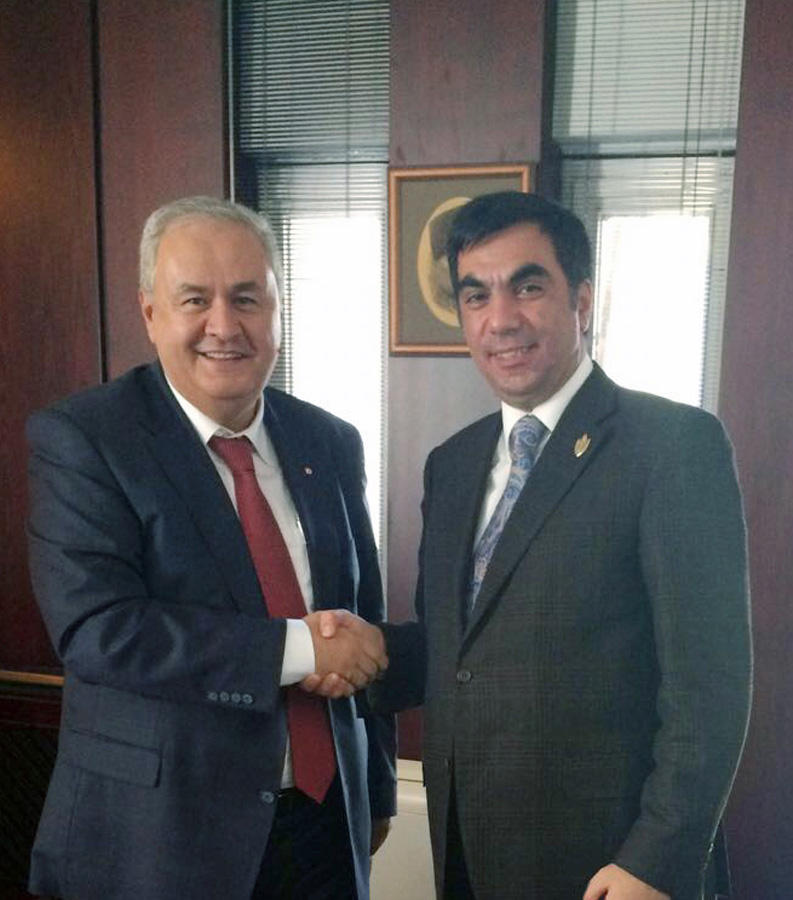 Elmar Qasımov Orta Doğu Texniki Universitetinin rektoru ilə görüşüb