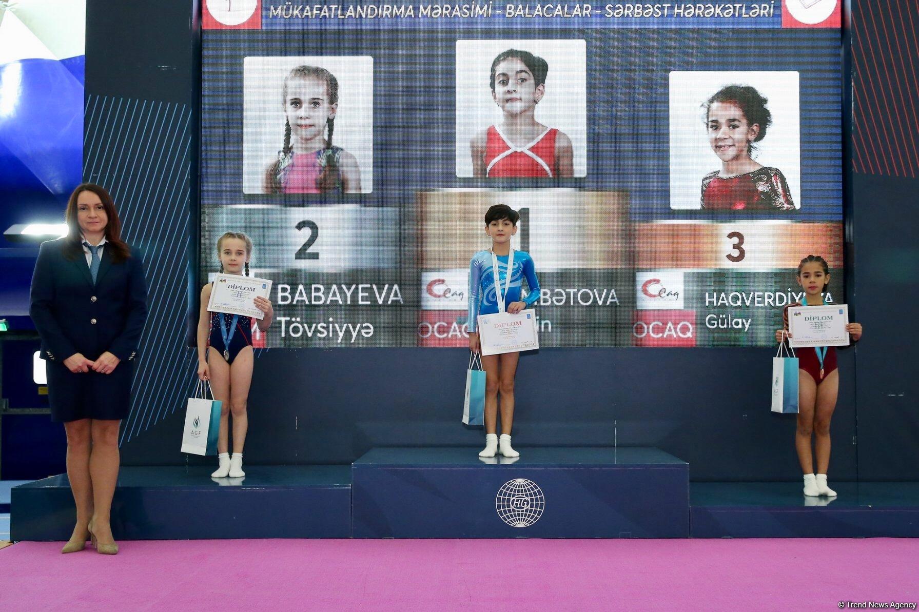 Награждены призеры второго дня чемпионатов Азербайджана по спортивной гимнастике и акробатике (ФОТО)