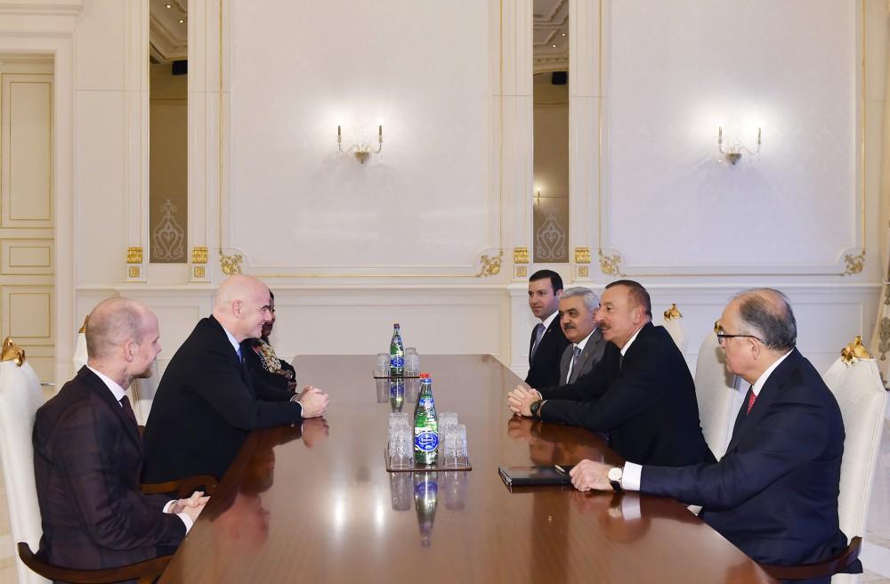 В Баку состоялась встреча президента Азербайджана и президента ФИФА